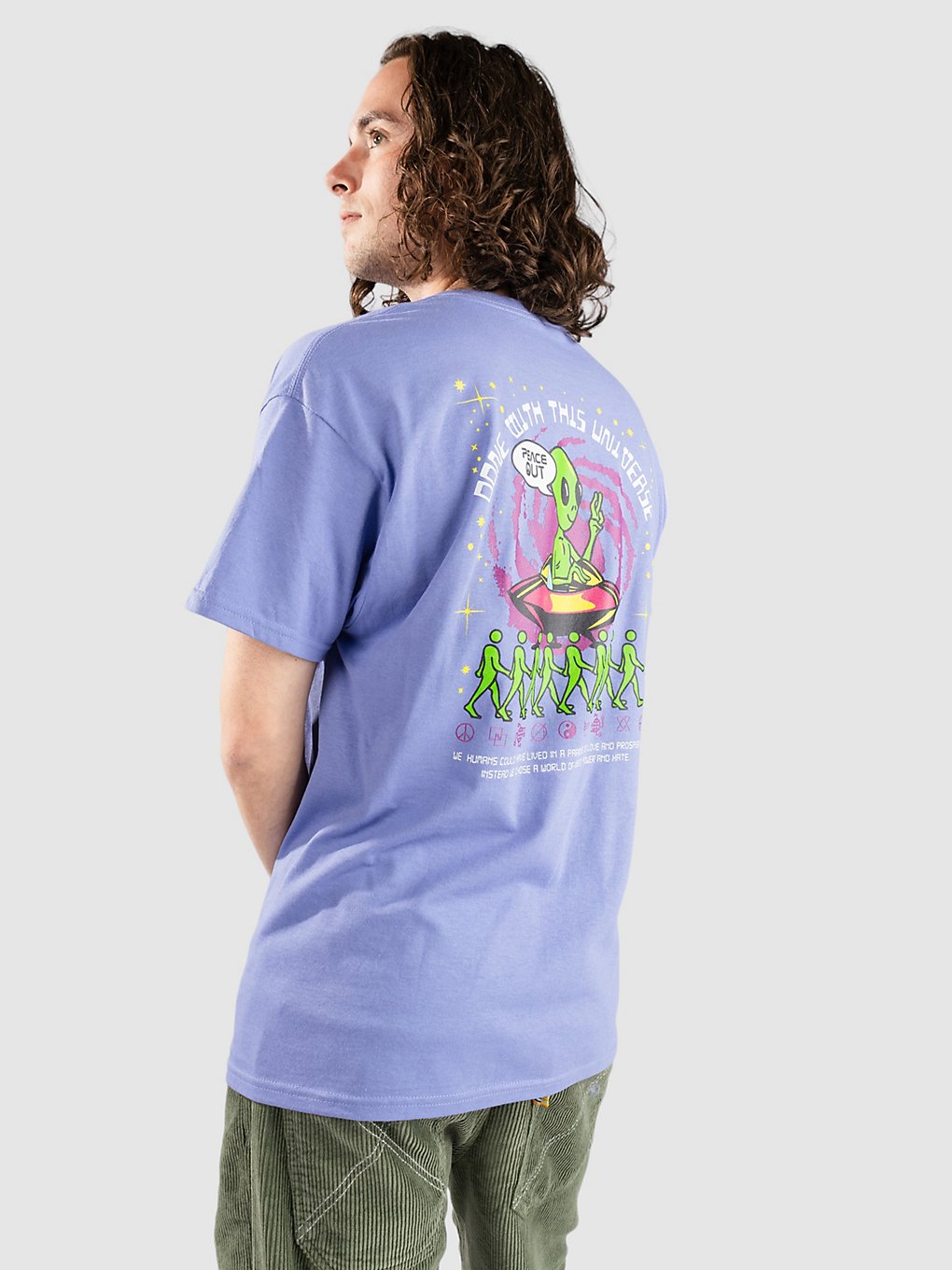 A.Lab We Leave In Peace T-Shirt lavender kaufen