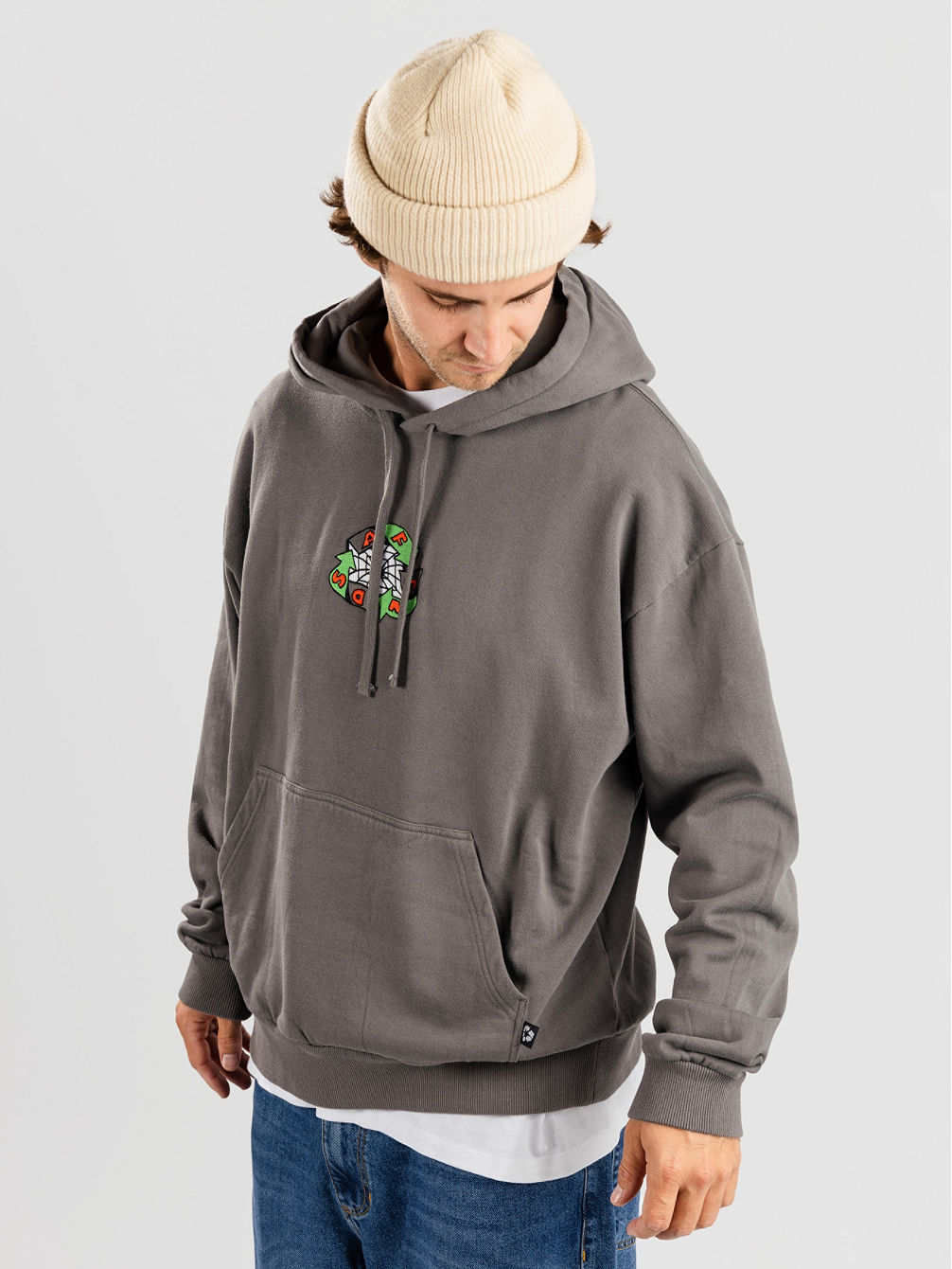 Warper - Recycled Pull On Sudadera con Capucha