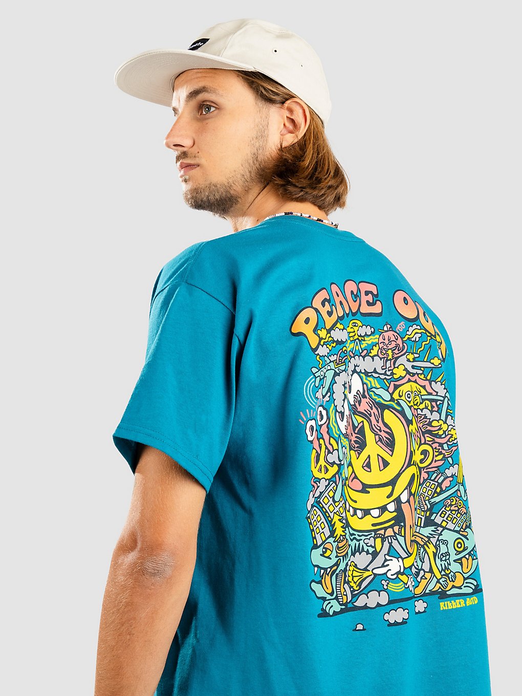 Killer Acid Peace Out T-Shirt dark blue kaufen