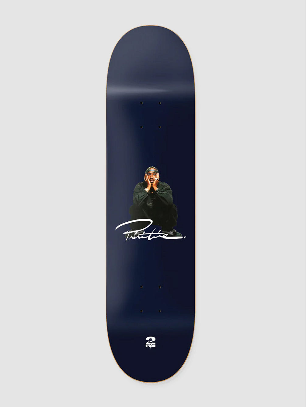 X Tupac Shakur 8&amp;#034; Skateboard Deck