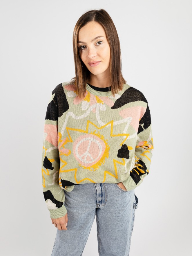 Santa Cruz Breakers Scribble Knit Crew Pulover