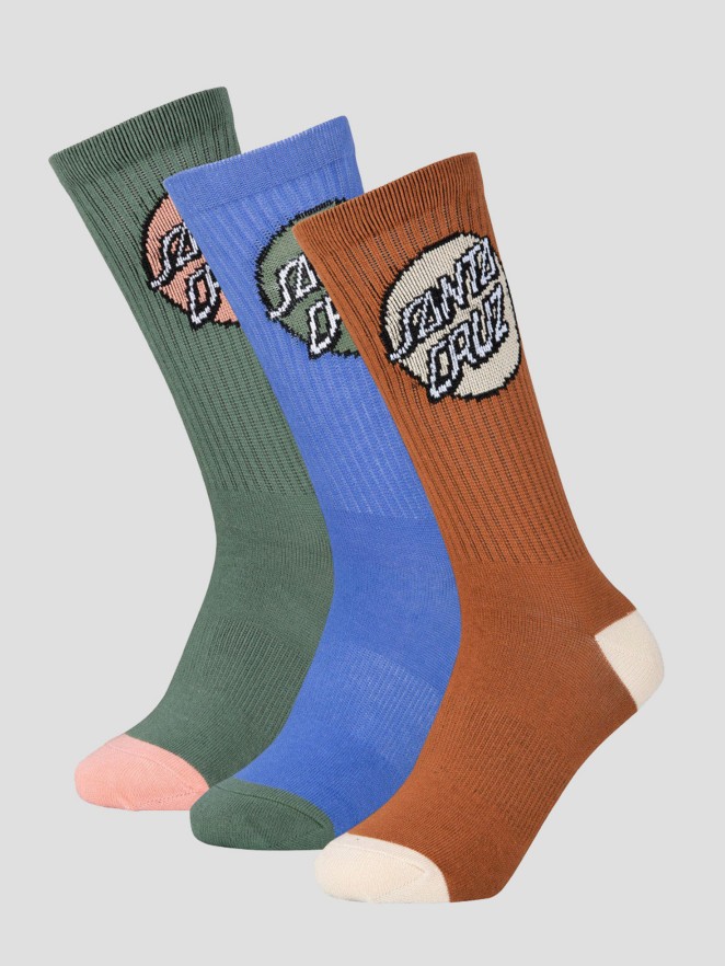 Santa Cruz Pop Dot (3 Pack) Ponožky