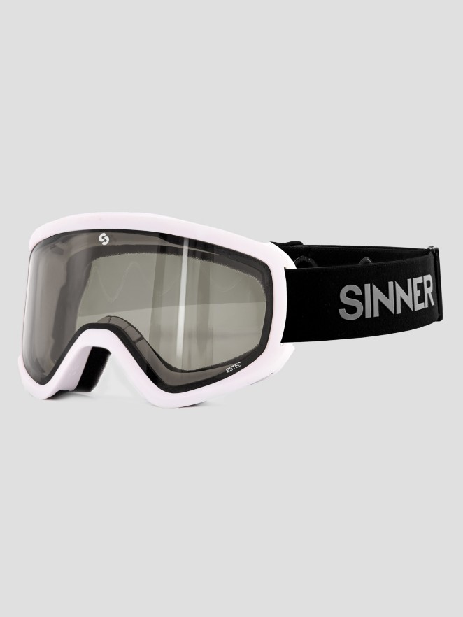 Sinner Estes Matte White Goggle