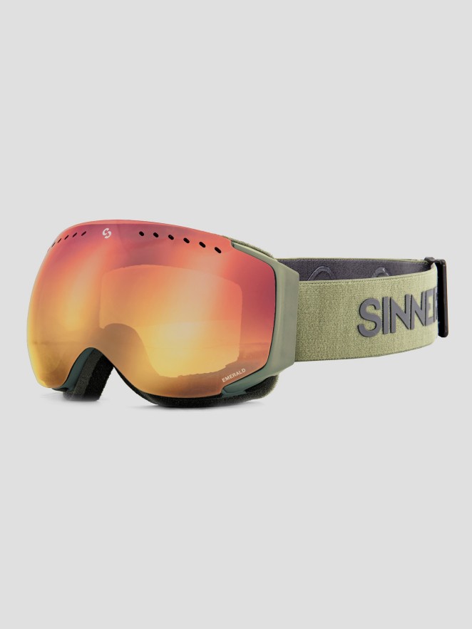 Sinner Emerald Matte Moss Green Goggle