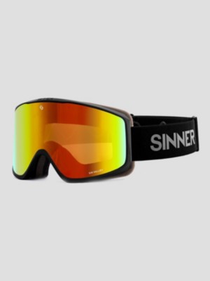 Photos - Ski Goggles Sinner Sin Valley Matte Black  Goggle double orange oi (+Bonus Lens)