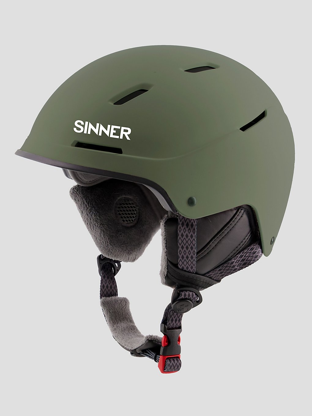 Sinner Whistler Helmet matte moss green camo kaufen