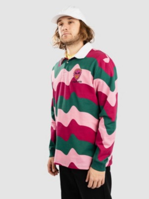Killer Acid Alien Wavy Rugby Longsleeve T-Shirt Pitk&auml;hihainen T-paita