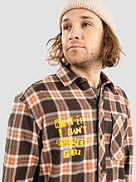 Forget You Printed Flannel Camisa
