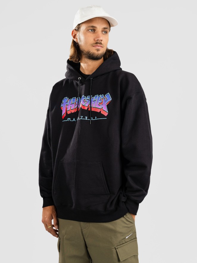 Thrasher Godzilla Burst Felpa con Cappuccio