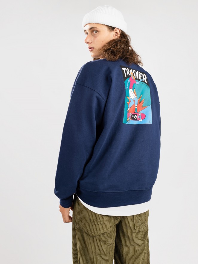 Thrasher Hurricane By Parra Crewneck Sweater