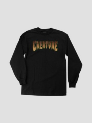 Creature Logo Rust Long Sleeve T-Shirt black