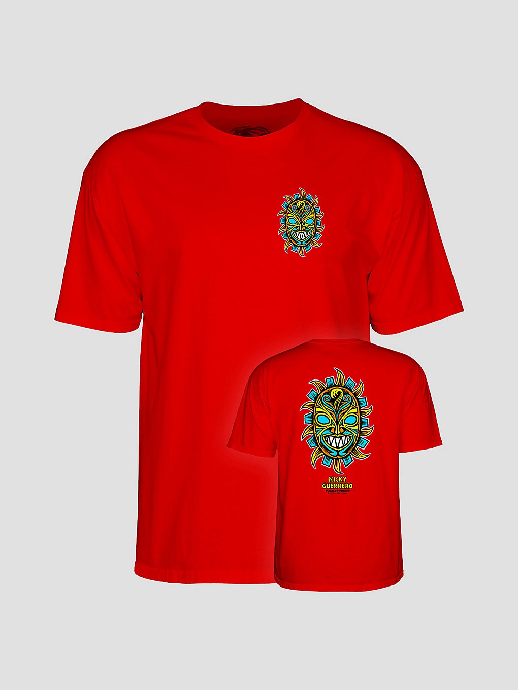 Powell Peralta Nicky Guerrero Mask T-Shirt rød