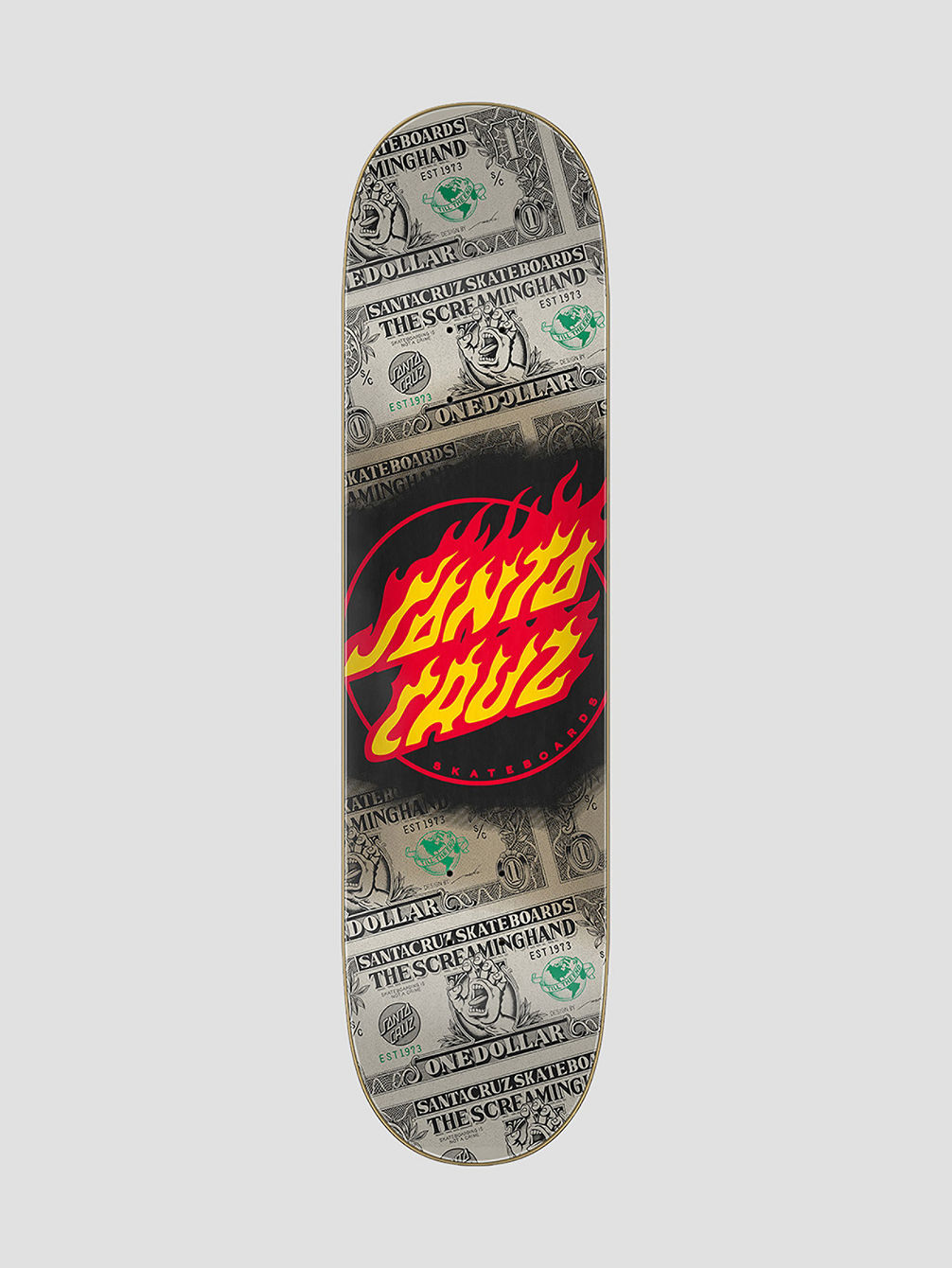 Dollar Flame Dot 8.0&amp;#034; Skateboard deck