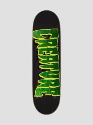 Creature Logo Outline Stumps 9.0 Skateboard Deck yellow