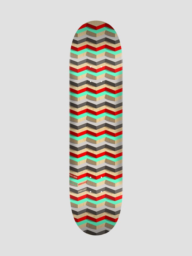 Mini Logo Patterns Steps ML244 K20 8.5″ Skateboard Deck