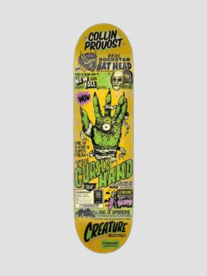 Creature Provost Cursed Hand 8.47 Skateboard Deck green