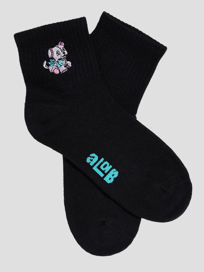 A.LAB Plush Pup Quarter Socks