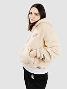 Cry Later Sherpa Crop Pulover s kapuco