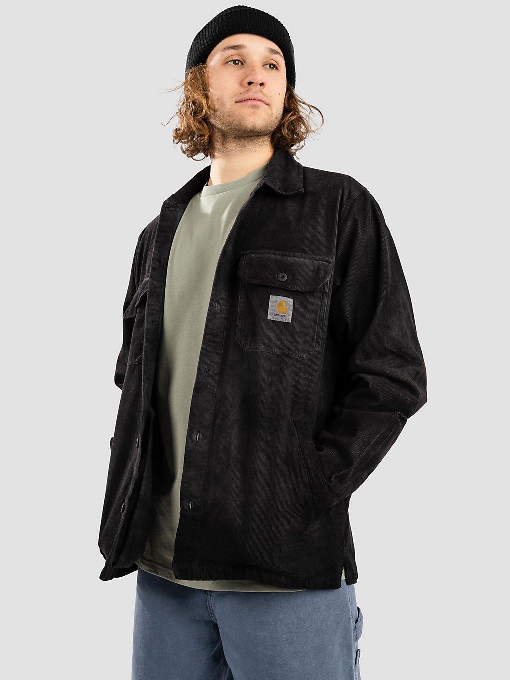 Carhartt WIP Dixon Chromo Shirt Jacke black chromo kaufen