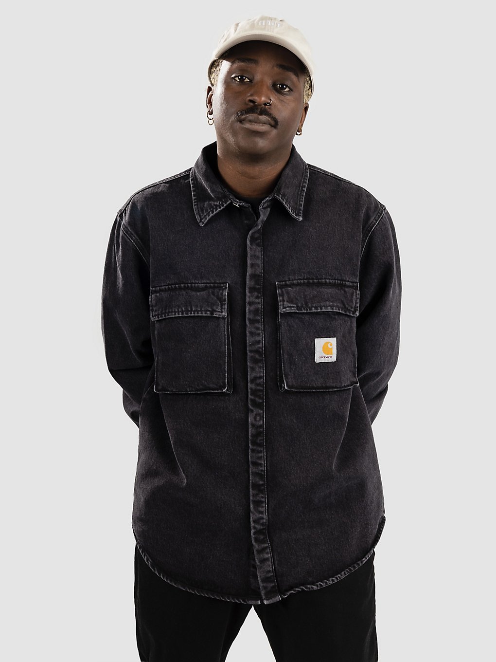 Carhartt WIP Monterey Shirt Jacke stone washed black kaufen