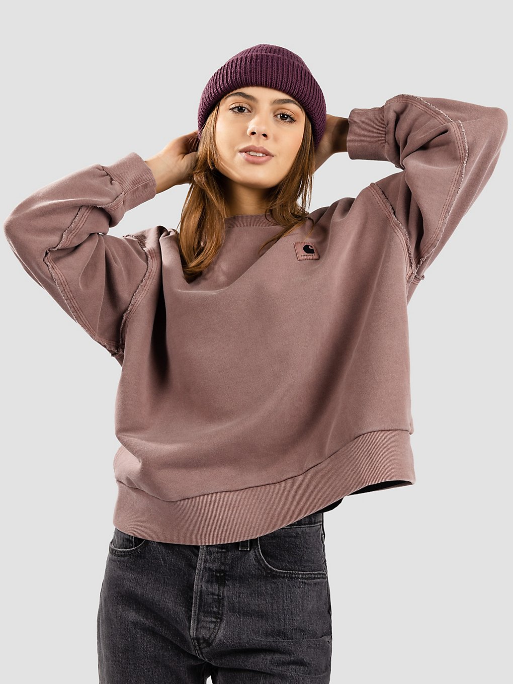 Carhartt WIP Tacoma Sweater garment dyed lupinus kaufen
