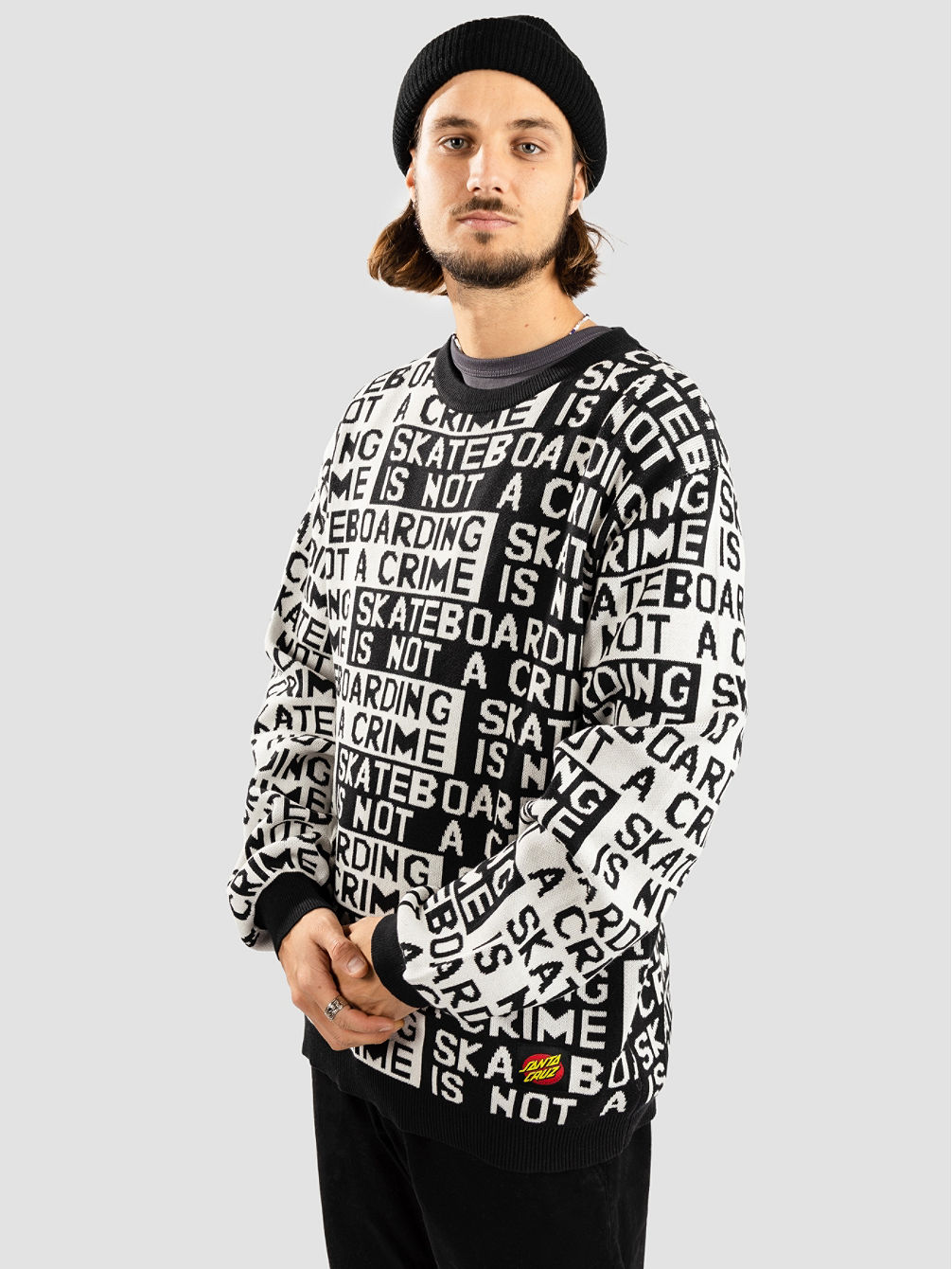Not A Crime Knit Crew Pullover