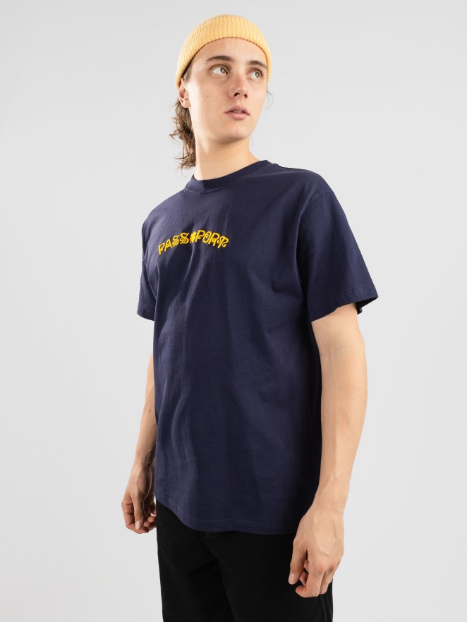 Pass Port Sham Embroidery T-Shirt