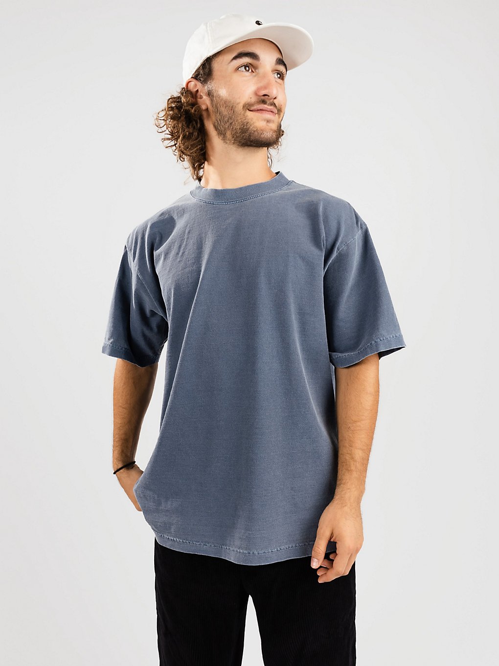 Shaka Wear 7.5 Max Heavyweight Garment Dye T-Shirt washed denim kaufen