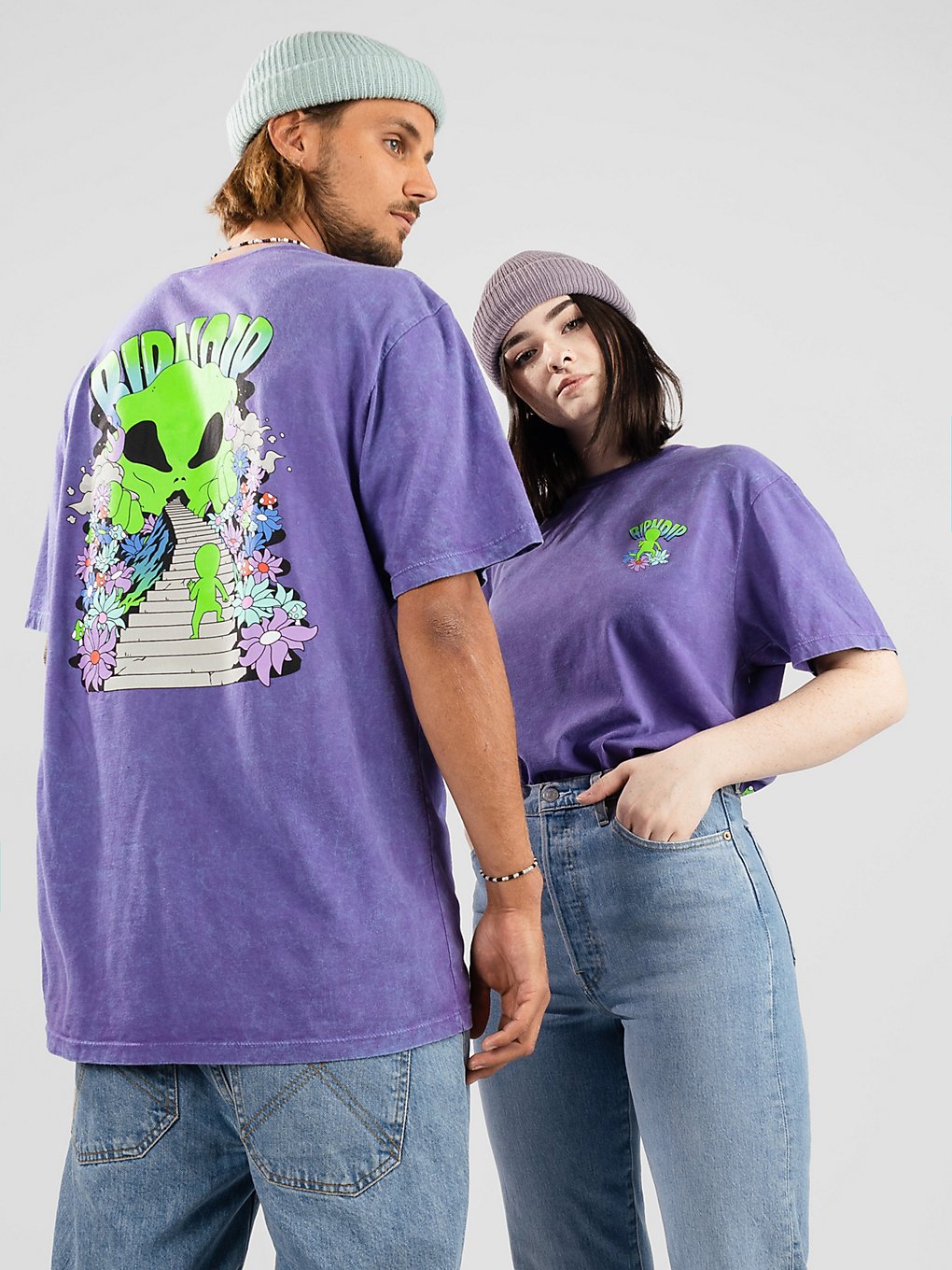 RIPNDIP The Unknown T-Shirt purple mineral wash kaufen