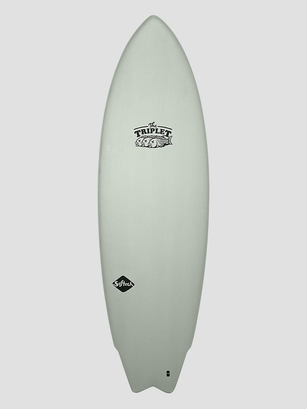 Softech The Triplet 5'8 Softtop Surfboard palm