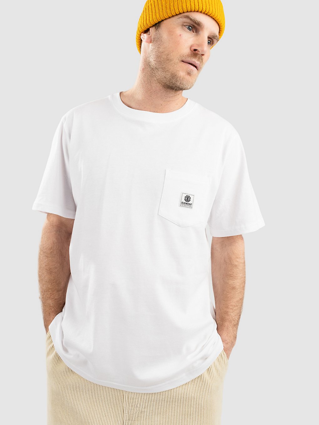 Element Basic Pocket Label T-Shirt optic white kaufen
