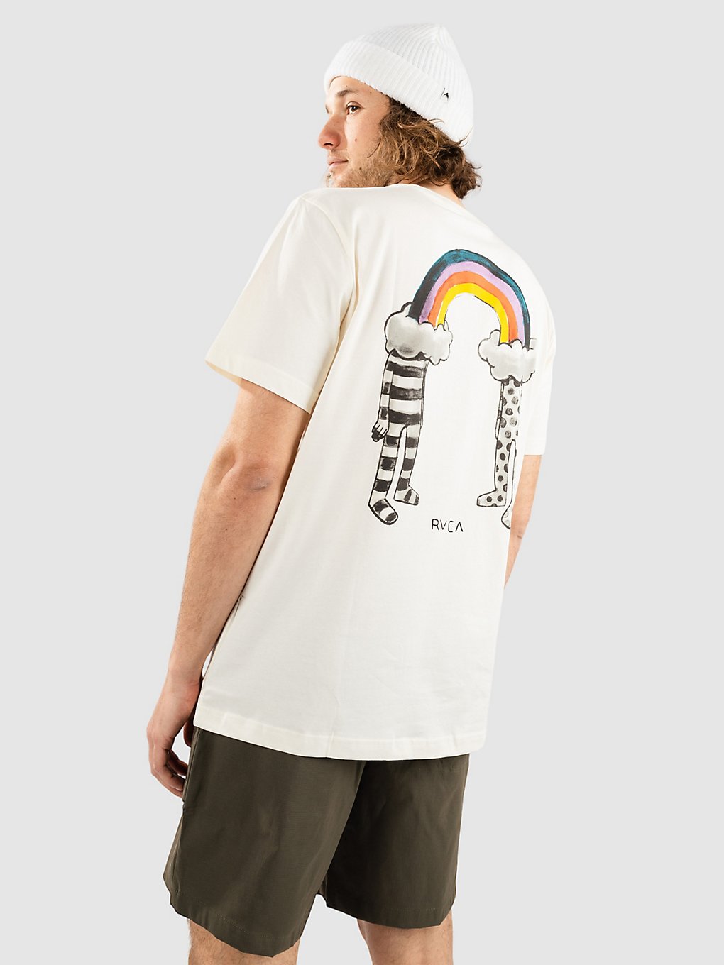 RVCA Rainbow Connection T-Shirt antique white kaufen