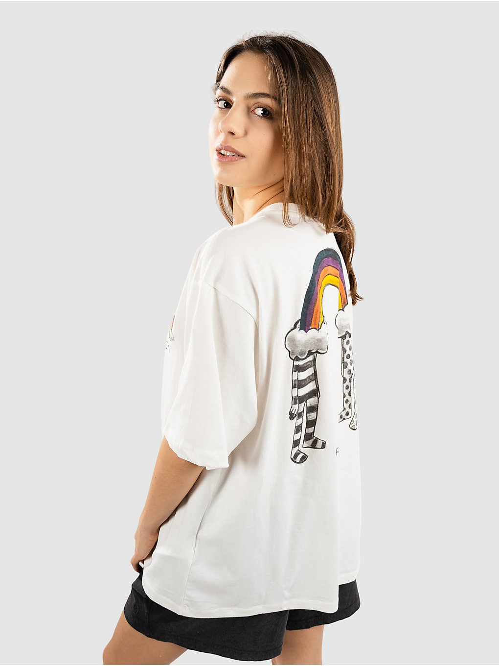 RVCA Rainbow Connection T-Shirt vintage white kaufen