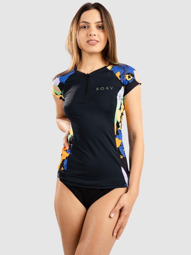 Roxy Caps Sleeve 1/2 Zip Lycra