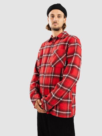 Afends Nobody Organic Flannel Long Sleeve Camisa