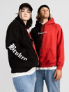 Broken Promises Slogan Split Dye Vintage Wash Hoodie