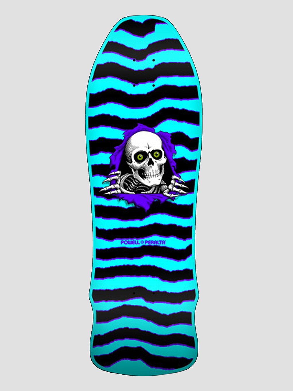 Powell Peralta Gee Gah Ripper 9.75 Skateboard Deck aqua