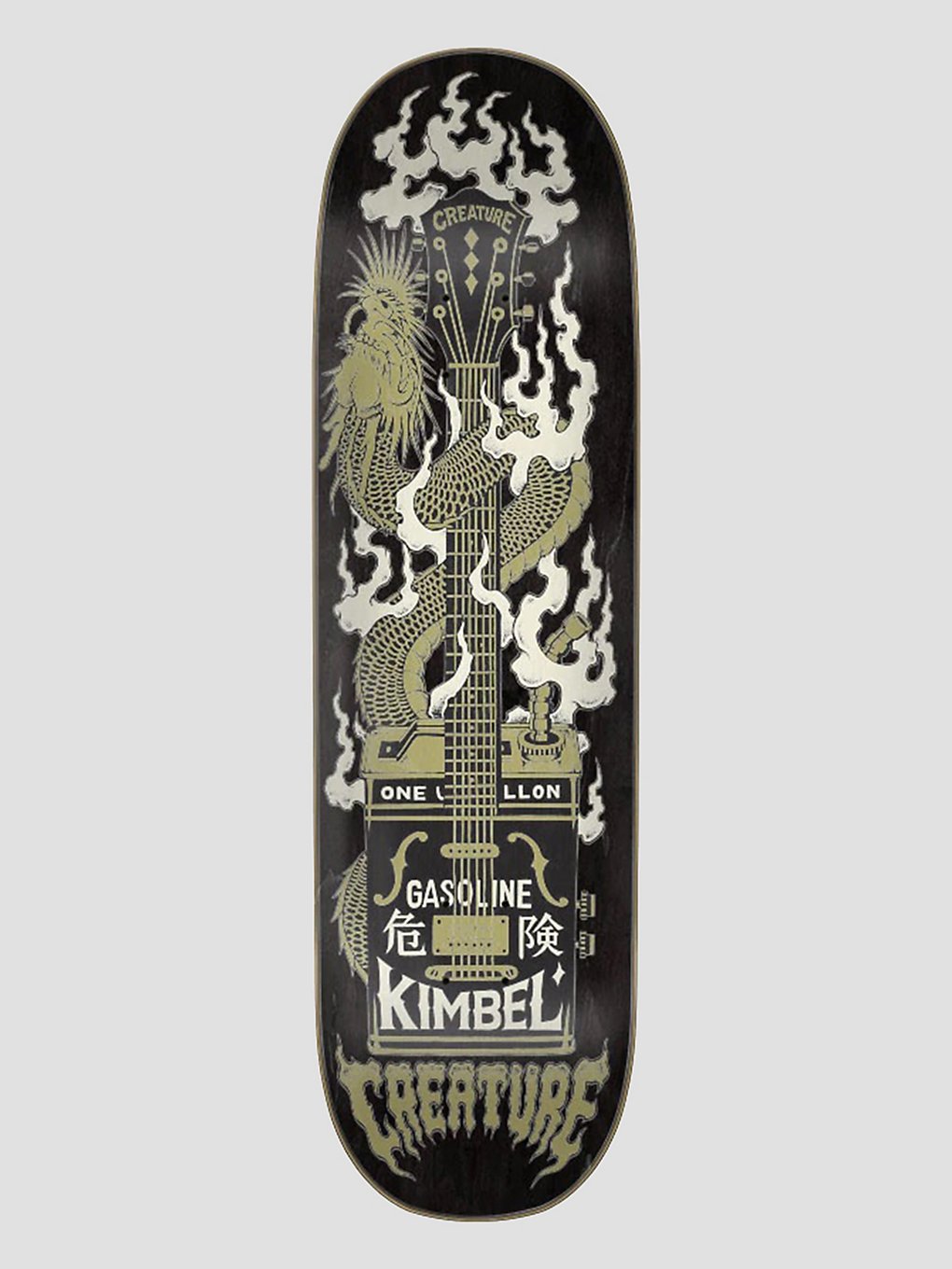 Creature Kimbel Gas Can Flame 9.0 Skateboard Deck svart