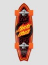 Santa Cruz Flame Dot Shark Surf Skate Carver 9.8″ Komplet