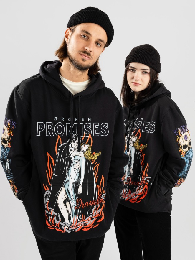 Broken Promises Dracula Bite Me Mikina s kapucí