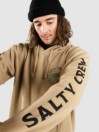 Salty Crew Blue Crabber Overdyed Fleece Hoodie