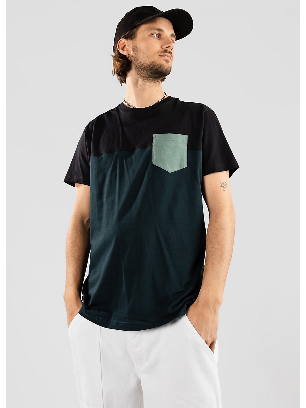 Iriedaily Block Pocket T-Shirt jungle green kaufen