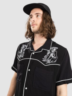 Duality Embroidered Button Up Skjorta