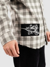 Broken Promises Corn Snake Spatter Distressed Flannel Hemd