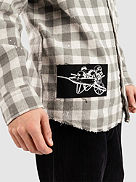Corn Snake Spatter Distressed Flannel Shirt
