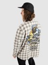Broken Promises Corn Snake Spatter Distressed Flannel Hemd
