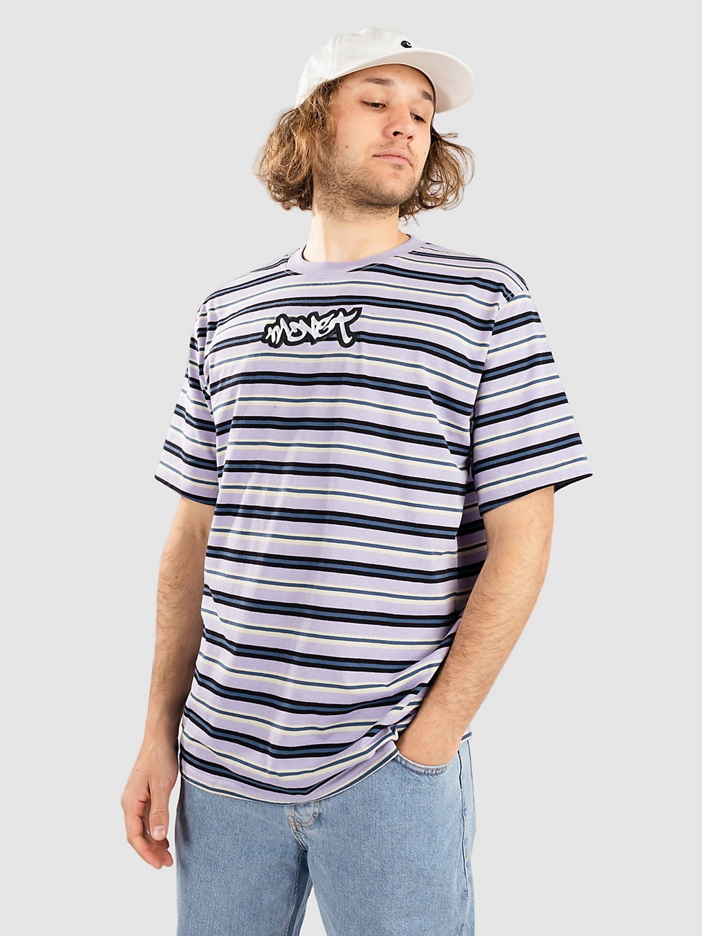 Monet Skateboards Railway Stripe T-Shirt lavender kaufen