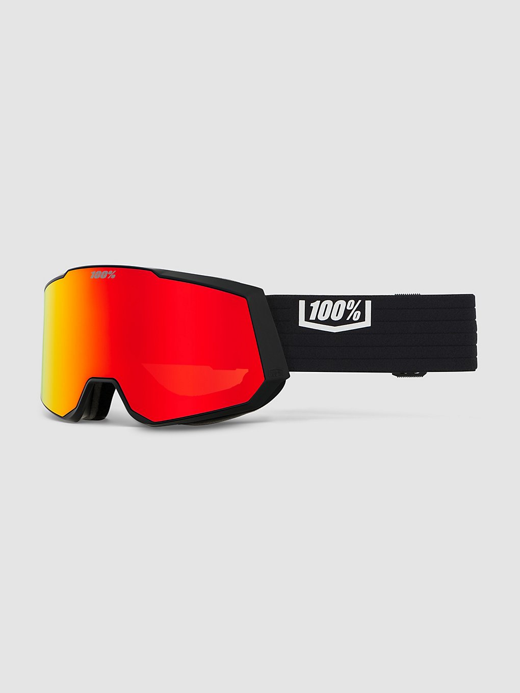 100Percent Snowcraft Xl Hiper Black/Red Goggle mirror red lens kaufen