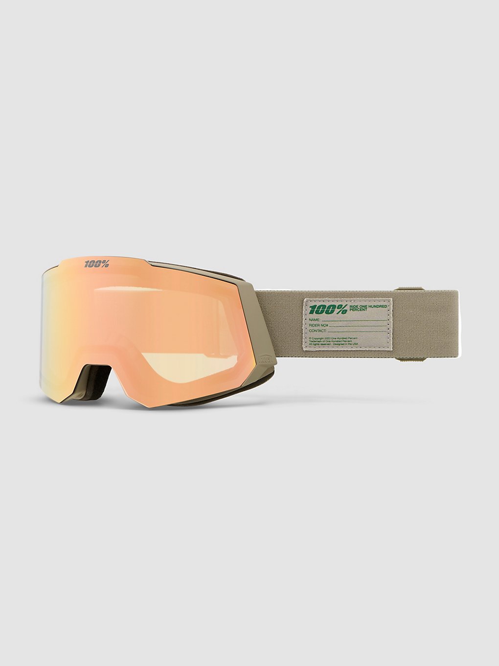 100Percent Snowcraft Hiper Cement Goggle mirror copper lens kaufen