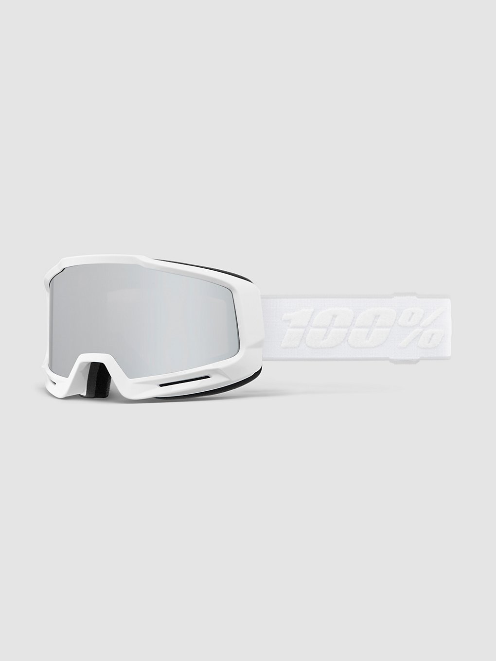 100Percent Okan Hiper White/Silver Goggle mirror silver lens kaufen